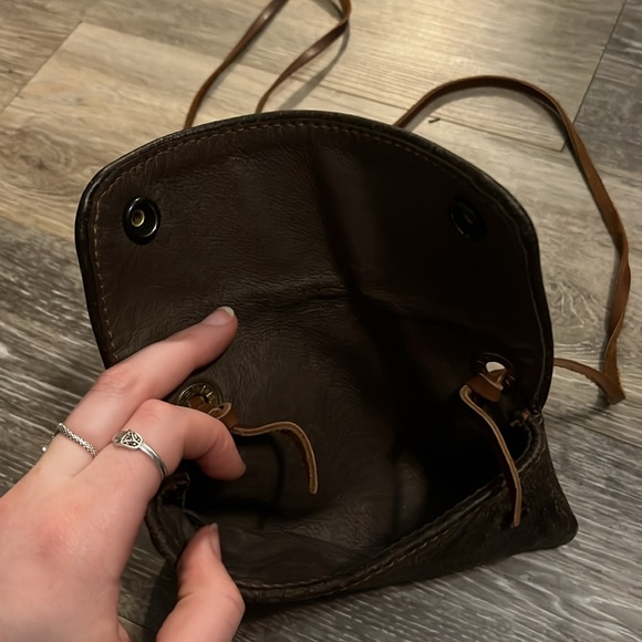 Real Italian leather phone pouch shoulder bag - Picture 3 of 3